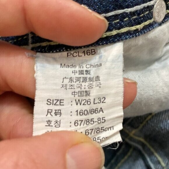 Levi’s Blue Straight Leg Jeans size 26 - Picture 15 of 16